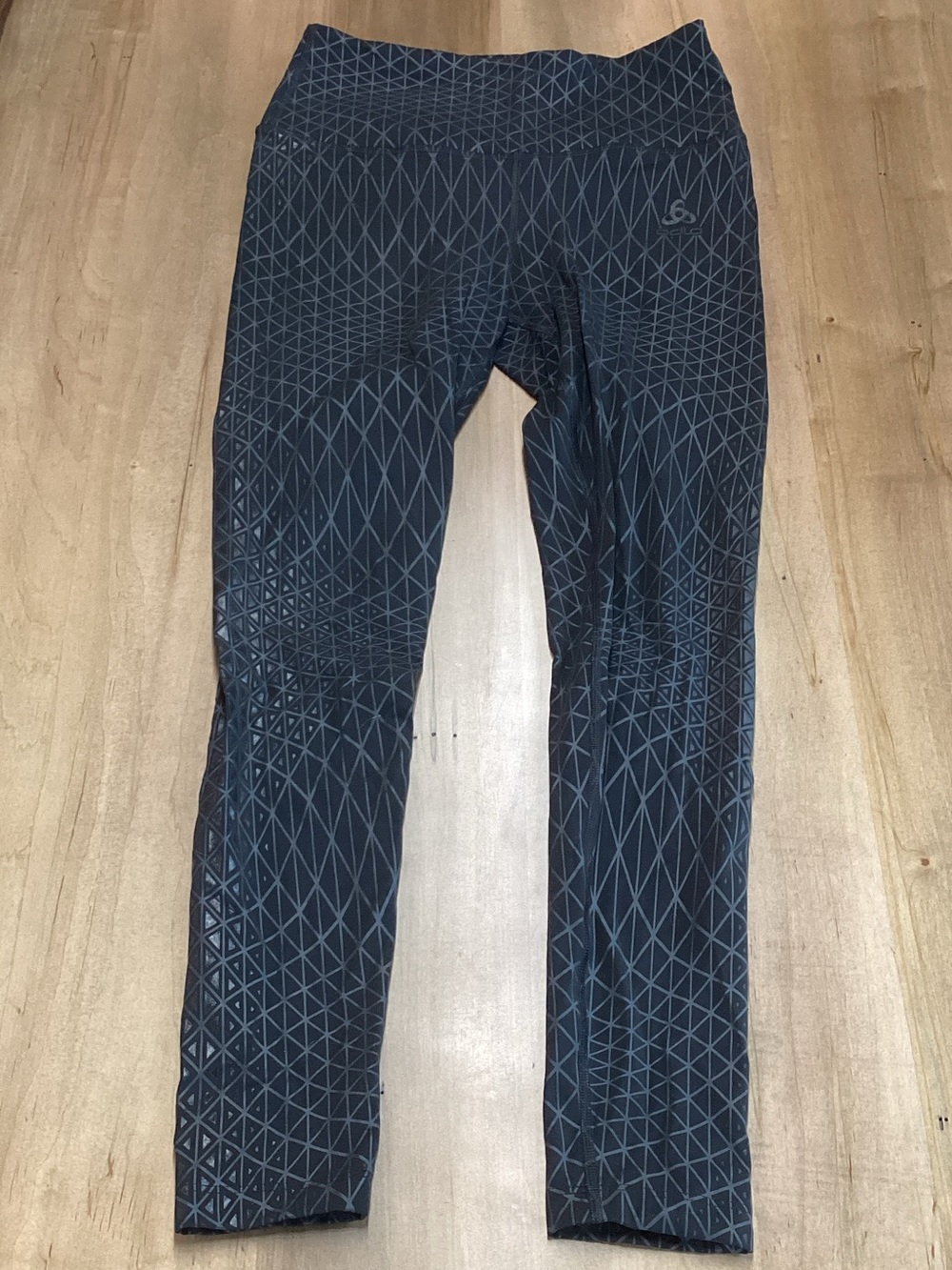 Odlo Women's Black Geometric Leggings